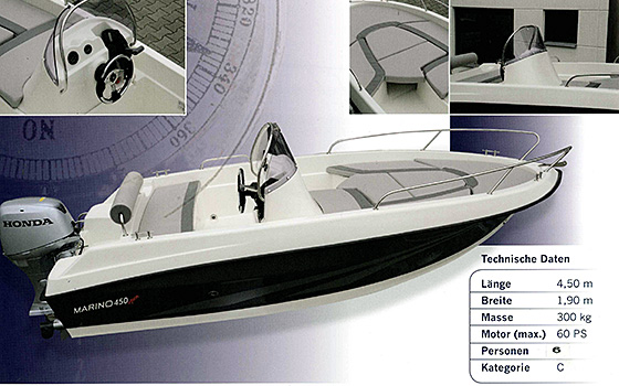 Marino 450 open  Powered by BWSGMarine